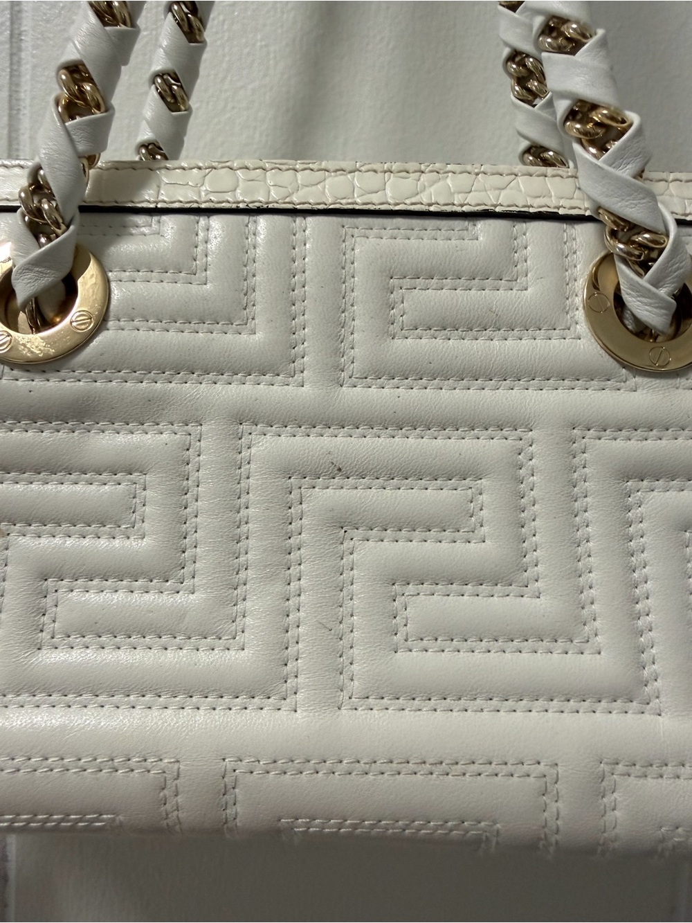 Versace Medusa 2000s greca quilt croc embossed bag - Picture 7 of 15